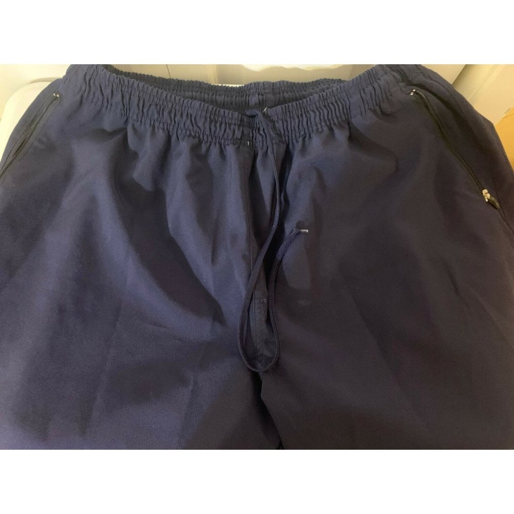 Starter Men’s Sz XL Windbreaker Jogging Track Pants Navy Blue‎ Zip Ankle